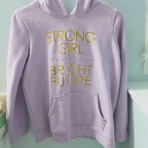 Strong girl soft purple hoodie